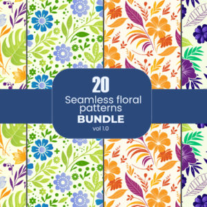 20 Seamless floral Pattern Bundle (Lawn Collection) (Copy) (Copy)