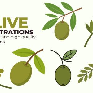Olive Illustration Pack