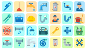 47-plumber icons illustration pack
